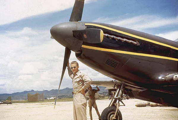 US-Luftwaffe im Zweiten Weltkrieg auf historischem Foto — Stockfoto