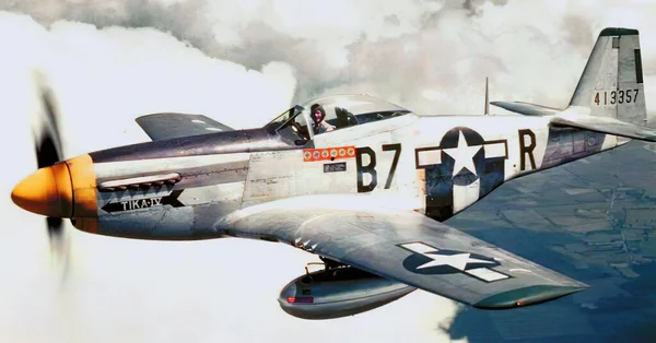Военно-воздушные силы США во Второй мировой войне на исторической фотографии — стоковое фото