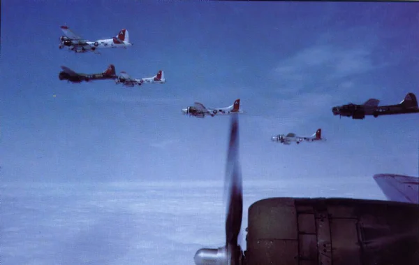 Военно-воздушные силы США во Второй мировой войне на исторической фотографии — стоковое фото