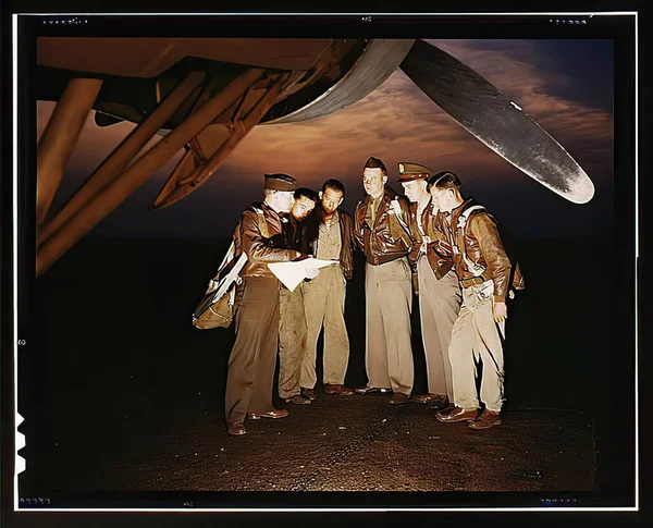 U.S. Air Force in Second World War in historic photograph — Stock Photo, Image