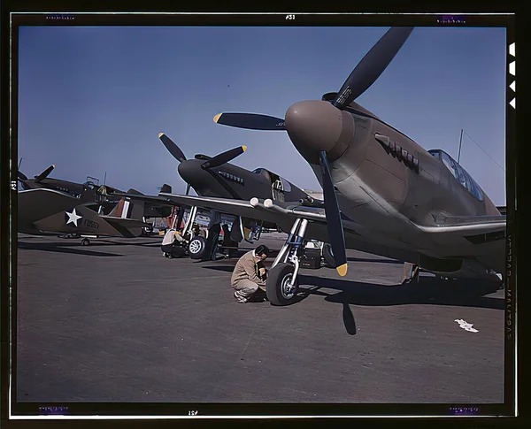 Amerikaanse Luchtmacht in de Tweede Wereldoorlog op historische foto — Stockfoto