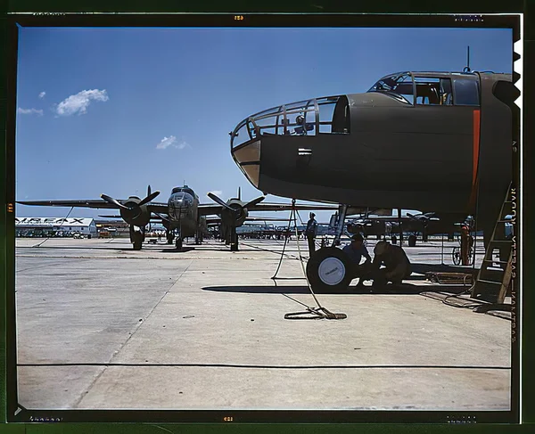 US-Luftwaffe im Zweiten Weltkrieg auf historischem Foto — Stockfoto
