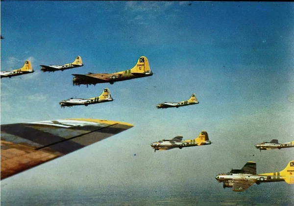 U.S. Air Force in Second World War in historic photograph — Stock Photo, Image