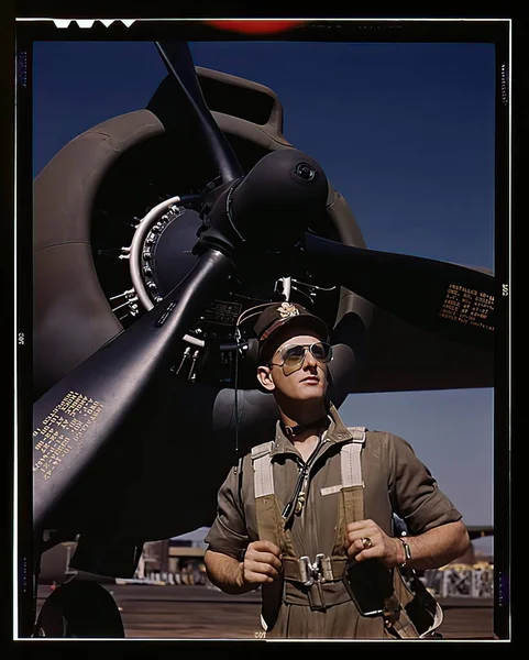 Força Aérea dos EUA na Segunda Guerra Mundial em fotografia histórica — Fotografia de Stock