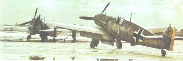 Luftwaffe v druhé světové válce na historické fotografii — Stock fotografie