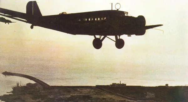 Luftwaffe v druhé světové válce na historické fotografii — Stock fotografie