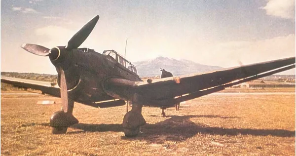 Luftwaffe İkinci Dünya Savaşı 'nda tarihi fotoğrafta — Stok fotoğraf
