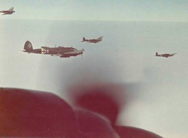 Luftwaffe İkinci Dünya Savaşı 'nda tarihi fotoğrafta