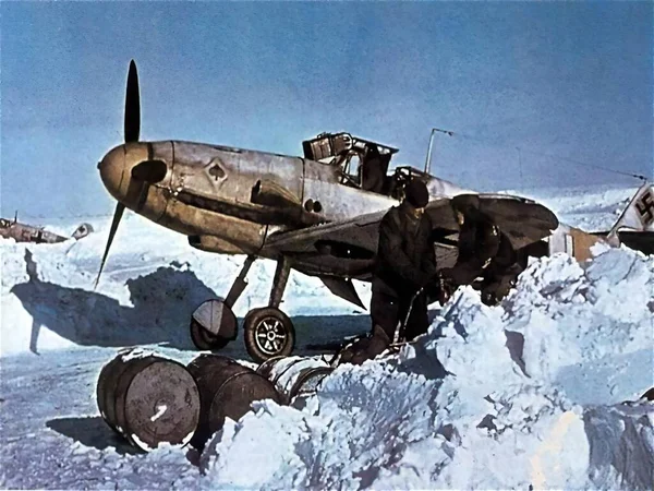 Luftwaffe in Second World War in historic photograph — Stock Photo, Image