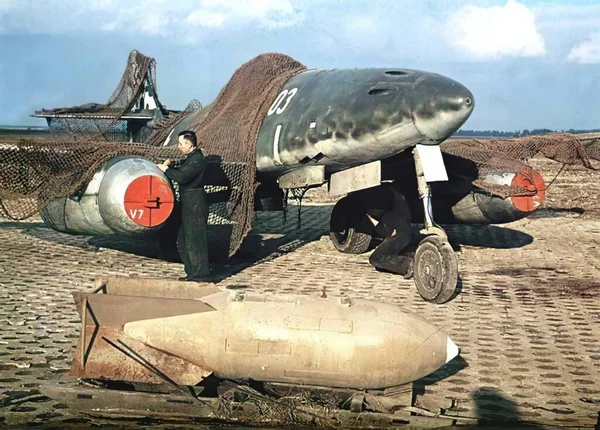 Luftwaffe in Second World War in historic photograph — Stock Photo, Image