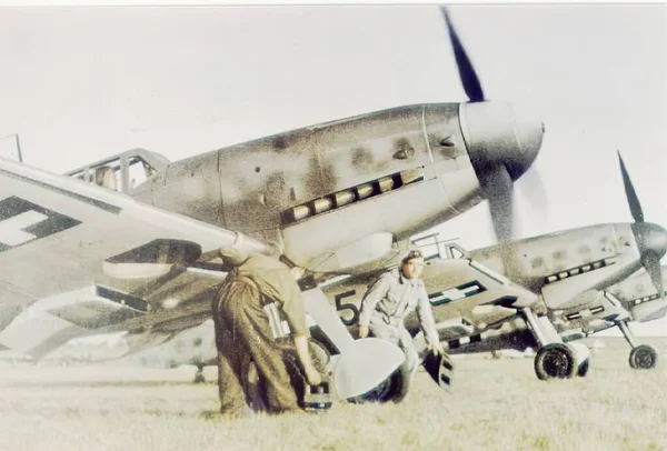 Luftwaffe in Second World War in historic photograph — Stock Photo, Image