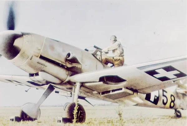 Luftwaffe in Second World War in historic photograph — Stock Photo, Image