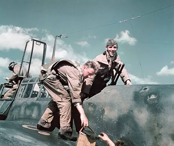 Luftwaffe w II wojnie światowej w fotografii historycznej — Zdjęcie stockowe