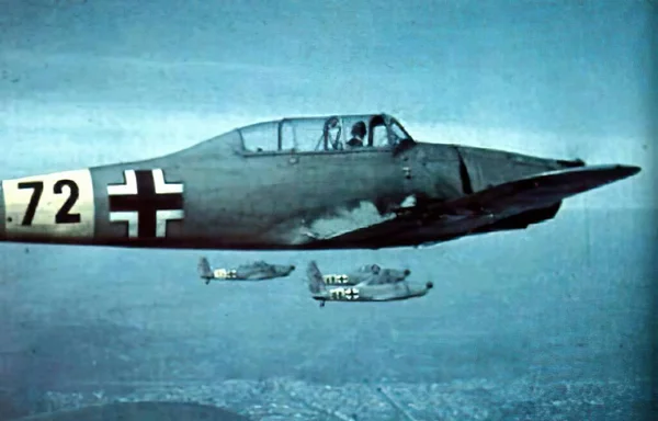 Luftwaffe im Zweiten Weltkrieg auf historischem Foto — Stockfoto