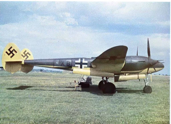 Luftwaffe in Second World War in historic photograph — Stock Photo, Image