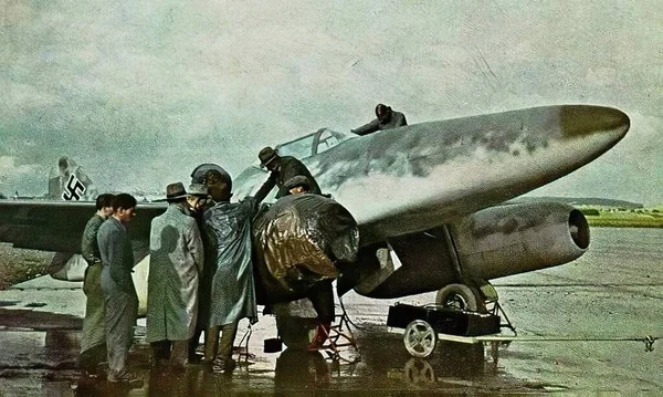 Luftwaffe in Second World War in historic photograph — Stock Photo, Image