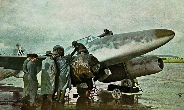 Luftwaffe v druhé světové válce na historické fotografii — Stock fotografie