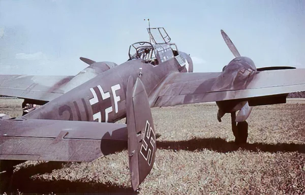 Luftwaffe w II wojnie światowej w fotografii historycznej — Zdjęcie stockowe