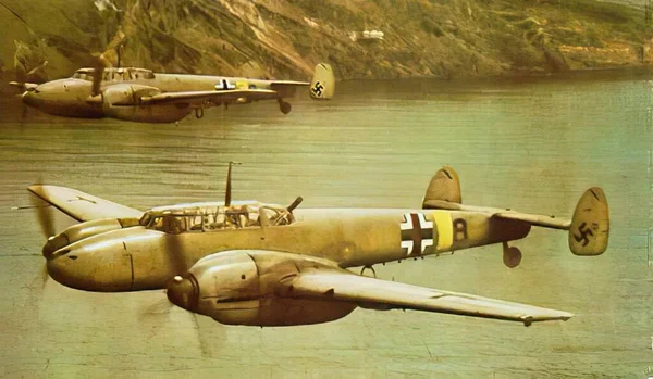 Luftwaffe na Segunda Guerra Mundial em fotografia histórica — Fotografia de Stock