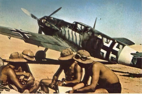 Luftwaffe in Second World War in historic photograph