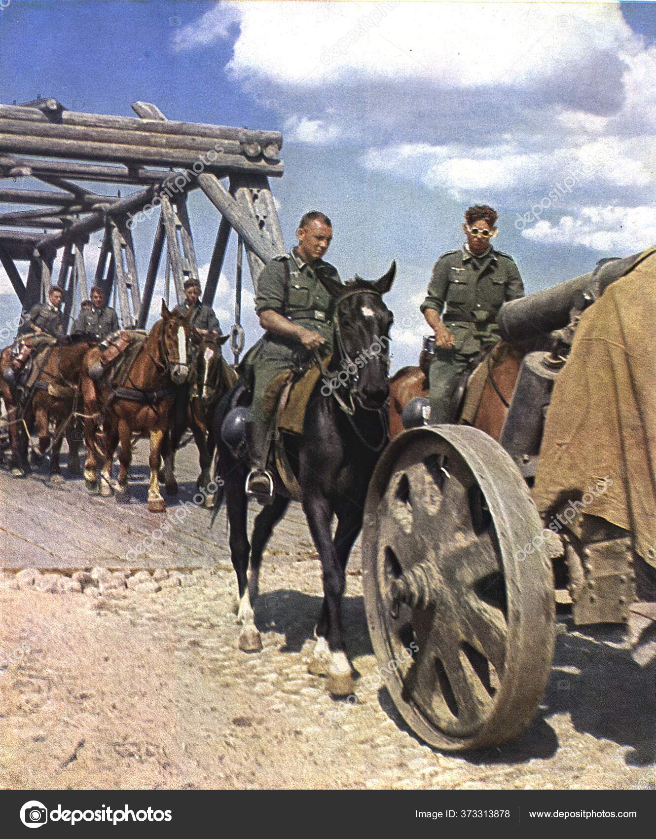 world war 2 german soldiers in color