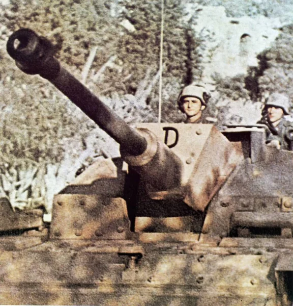 Nazi German soldiers in Second World War in historic photograph — Stock Photo, Image