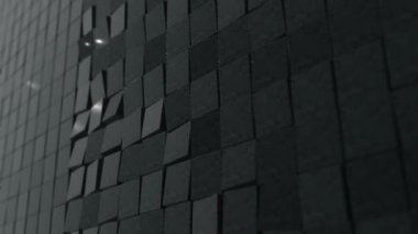 Arka plan siyah soyut 3d blokları