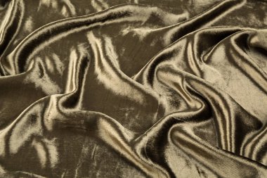 Haki kadife yakın çekim. Kumaş makro doku ve arka plan