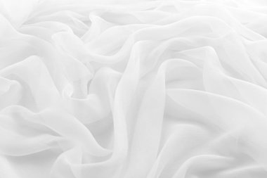 Beyaz lüks ipek, dalgalı kumaş