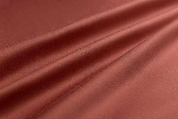Коричневий фон розкішна тканина або хвилясті складки гранжевої шовкової текстури атласний оксамит — стокове фото