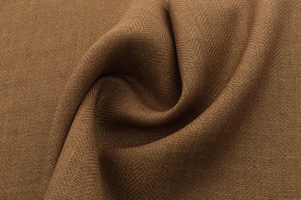 Brauner Hintergrund Luxustuch oder wellenförmige Falten aus Grunge-Seide Textur Satin Samt — Stockfoto