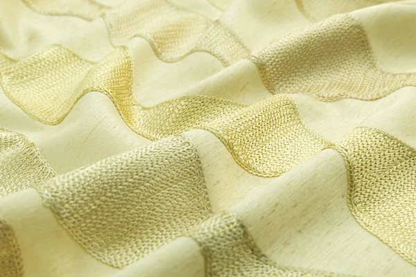Gelber Hintergrund Luxustuch oder wellenförmige Falten aus Grunge-Seide Textur Satin Samt — Stockfoto