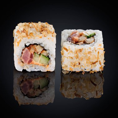 somon ve krem peynir ile rulo 