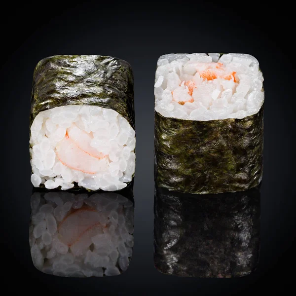 Rolls with shrimp and cucumber — Stock Photo, Image