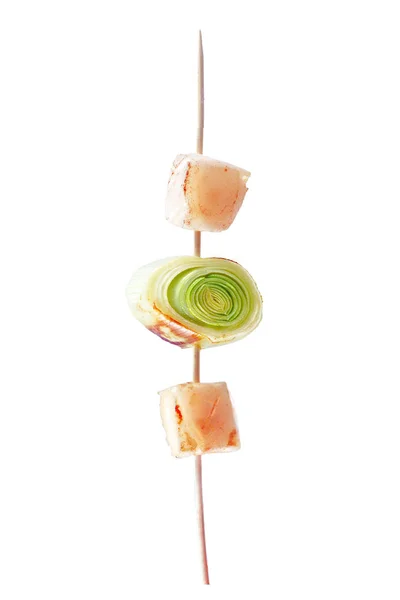Scallop, a shish kebab from a scallop — Stock Photo, Image
