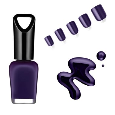 Mor oje, fırça, örnek