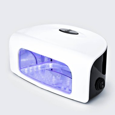 Plastik çivi jel yöntemi ile Led tırnak takmak Uv lamba