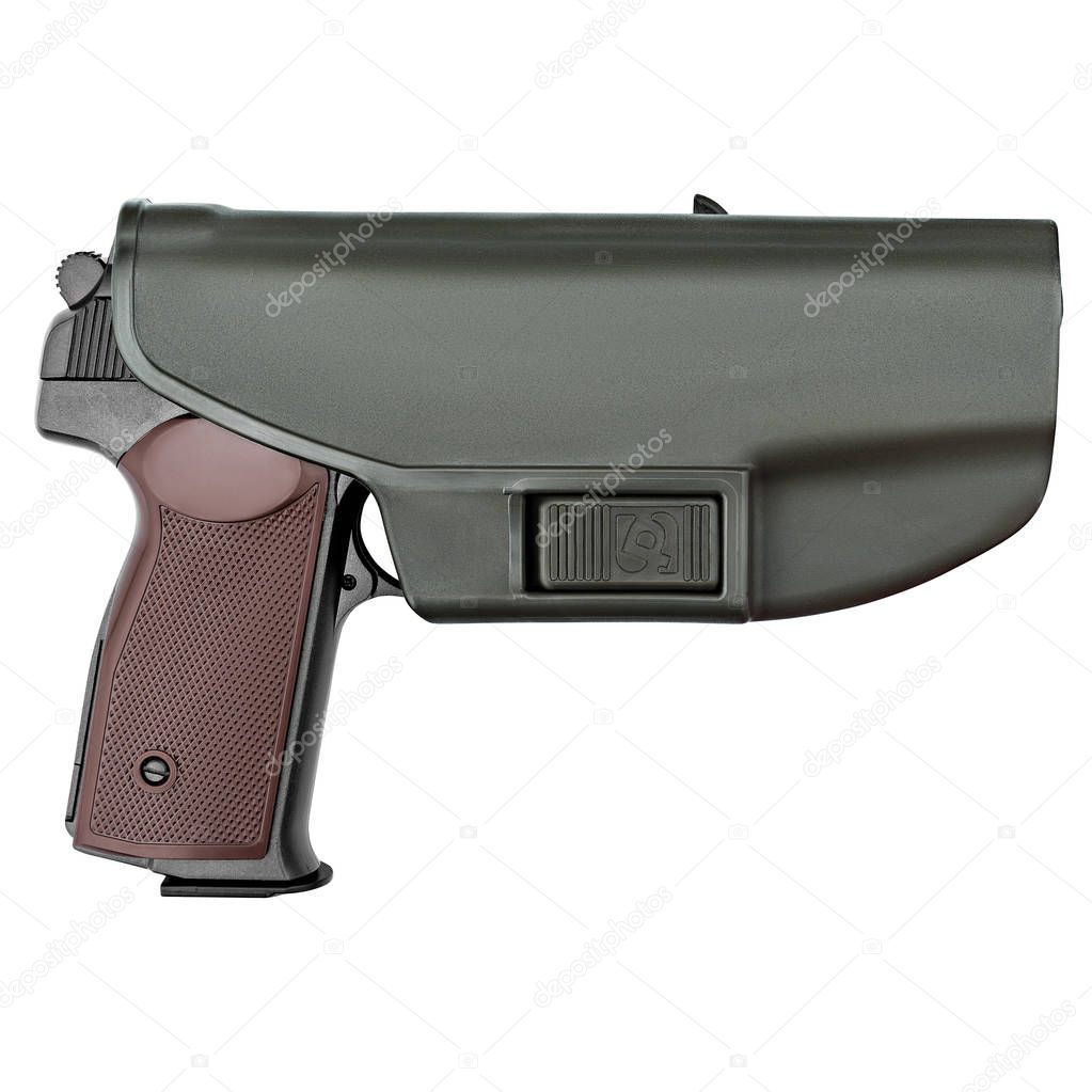 gun in the holster protective