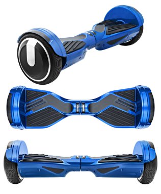 Blue hover board clipart