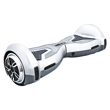 Silver hover board clipart