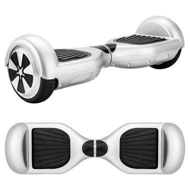 Silver hover board clipart