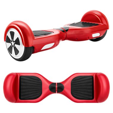 Red hover board clipart