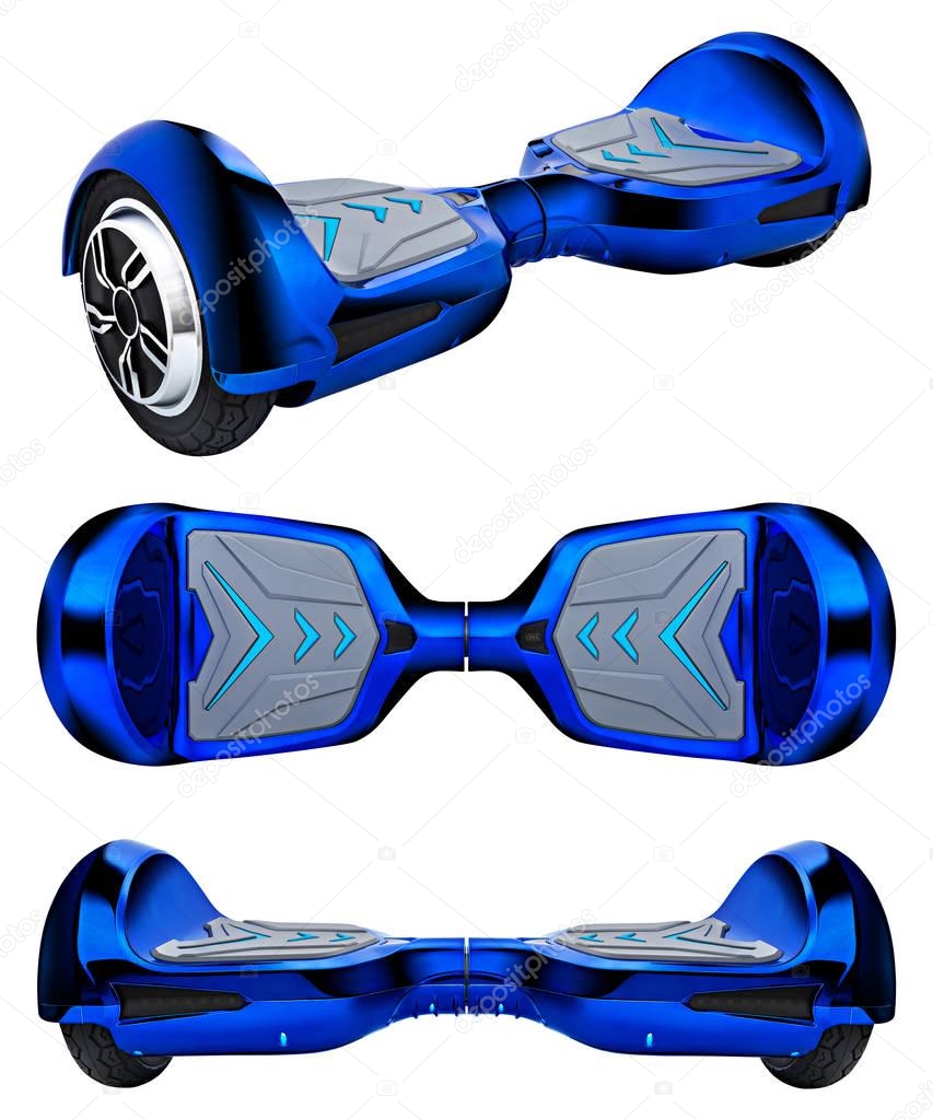 Blue hover board