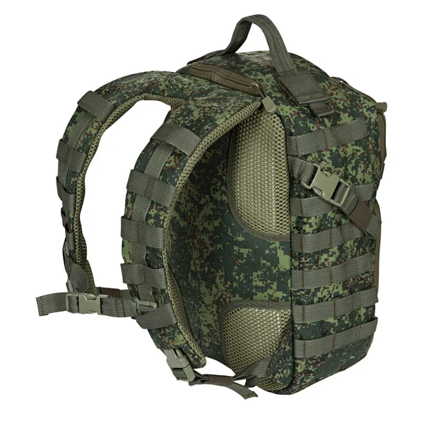 Sac militaire, sac à dos militaire, camouflage — Photo