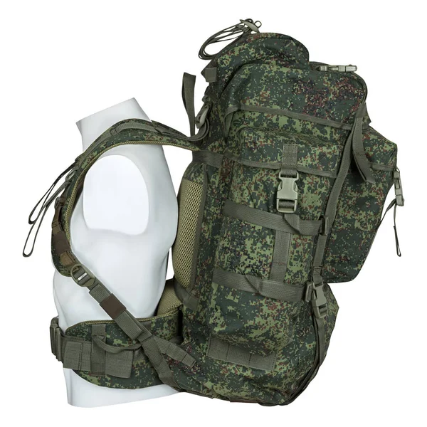 Military bag, military backpack, camouflage — Stock Photo, Image