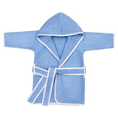 Çocuklar, izole beyaz arka plan için bornozlar