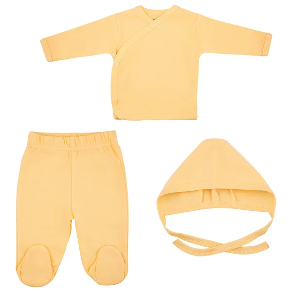 Conjunto de roupas para bebês e crianças, isolamento — Fotografia de Stock