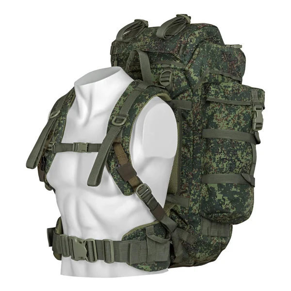 Militärtasche, Militärrucksack, Tarnung — Stockfoto