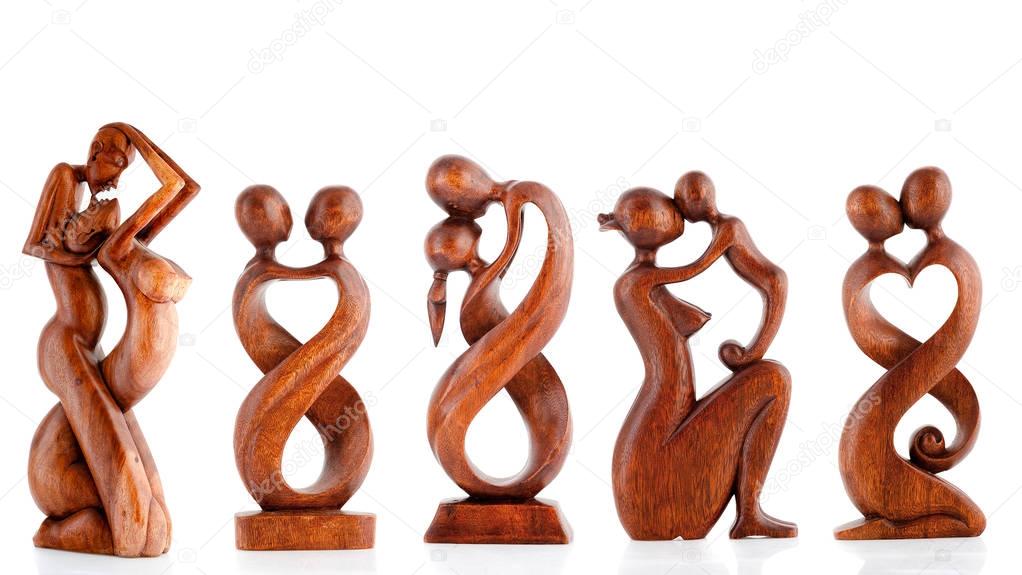 Wooden figurines, decorative figurines, human figurine, 