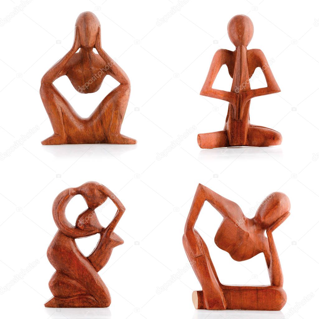 Wooden figurines, decorative figurines, human figurine, 